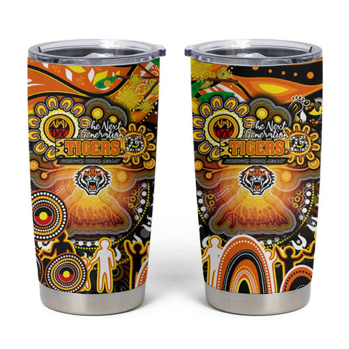 NAIDOC Week 2025 Tigers Rugby Tumbler Cup Aboriginal Dot Painting
