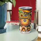 NAIDOC Week 2025 Tigers Rugby Tumbler Cup Aboriginal Dot Painting