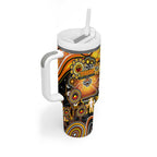 NAIDOC Week 2025 Tigers Rugby Tumbler With Handle Aboriginal Dot Painting