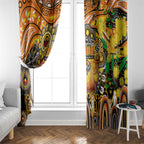 NAIDOC Week 2025 Tigers Rugby Window Curtain Aboriginal Dot Painting