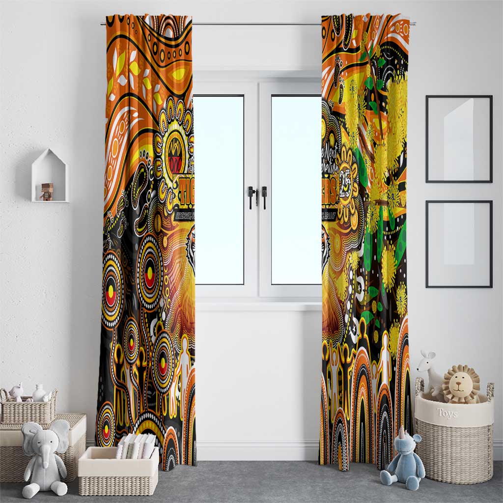 NAIDOC Week 2025 Tigers Rugby Window Curtain Aboriginal Dot Painting