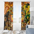 NAIDOC Week 2025 Tigers Rugby Window Curtain Aboriginal Dot Painting