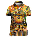 Personalised NAIDOC Week 2025 Tigers Rugby Women Polo Shirt Aboriginal Dot Painting