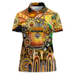 Personalised NAIDOC Week 2025 Tigers Rugby Women Polo Shirt Aboriginal Dot Painting