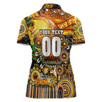 Personalised NAIDOC Week 2025 Tigers Rugby Women Polo Shirt Aboriginal Dot Painting