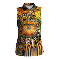 Personalised NAIDOC Week 2025 Tigers Rugby Women Sleeveless Polo Shirt Aboriginal Dot Painting