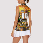 Personalised NAIDOC Week 2025 Tigers Rugby Women Sleeveless Polo Shirt Aboriginal Dot Painting