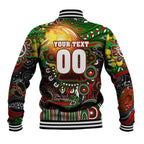 Personalised NAIDOC Week 2025 Rabbitohs Rugby Baseball Jacket Aboriginal Dot Painting