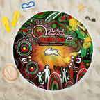 NAIDOC Week 2025 Rabbitohs Rugby Beach Blanket Aboriginal Dot Painting