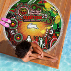 NAIDOC Week 2025 Rabbitohs Rugby Beach Blanket Aboriginal Dot Painting