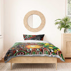 NAIDOC Week 2025 Rabbitohs Rugby Bedding Set Aboriginal Dot Painting
