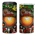 NAIDOC Week 2025 Rabbitohs Rugby 4 in 1 Can Cooler Tumbler Aboriginal Dot Painting