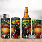 NAIDOC Week 2025 Rabbitohs Rugby 4 in 1 Can Cooler Tumbler Aboriginal Dot Painting