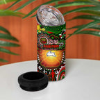 NAIDOC Week 2025 Rabbitohs Rugby 4 in 1 Can Cooler Tumbler Aboriginal Dot Painting