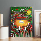 NAIDOC Week 2025 Rabbitohs Rugby Canvas Wall Art Aboriginal Dot Painting
