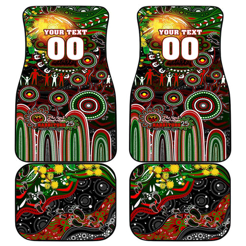 NAIDOC Week 2025 Rabbitohs Rugby Car Mats Aboriginal Dot Painting