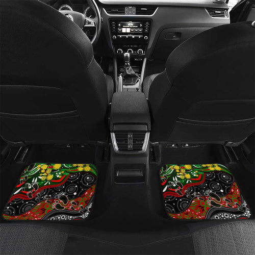 NAIDOC Week 2025 Rabbitohs Rugby Car Mats Aboriginal Dot Painting