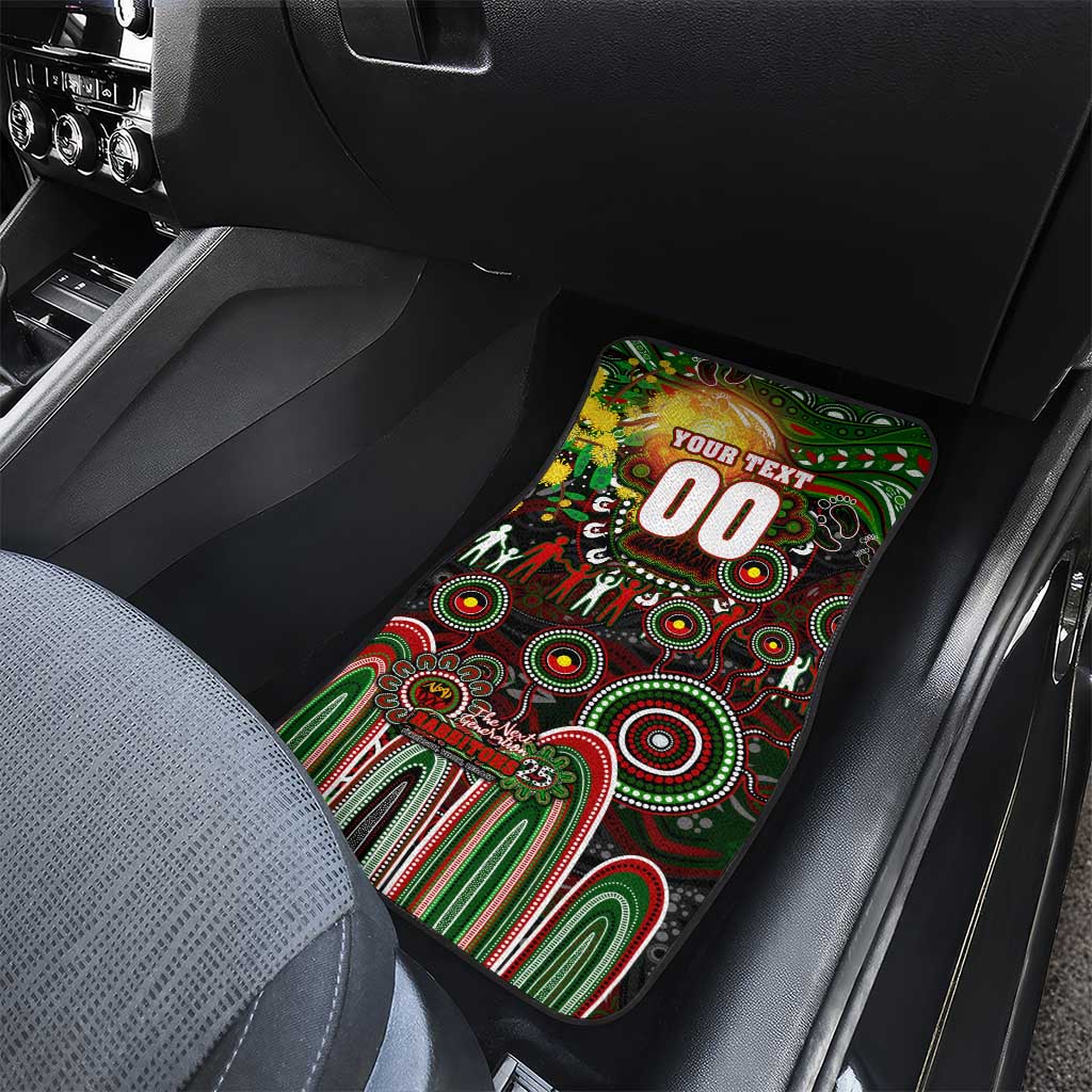 NAIDOC Week 2025 Rabbitohs Rugby Car Mats Aboriginal Dot Painting