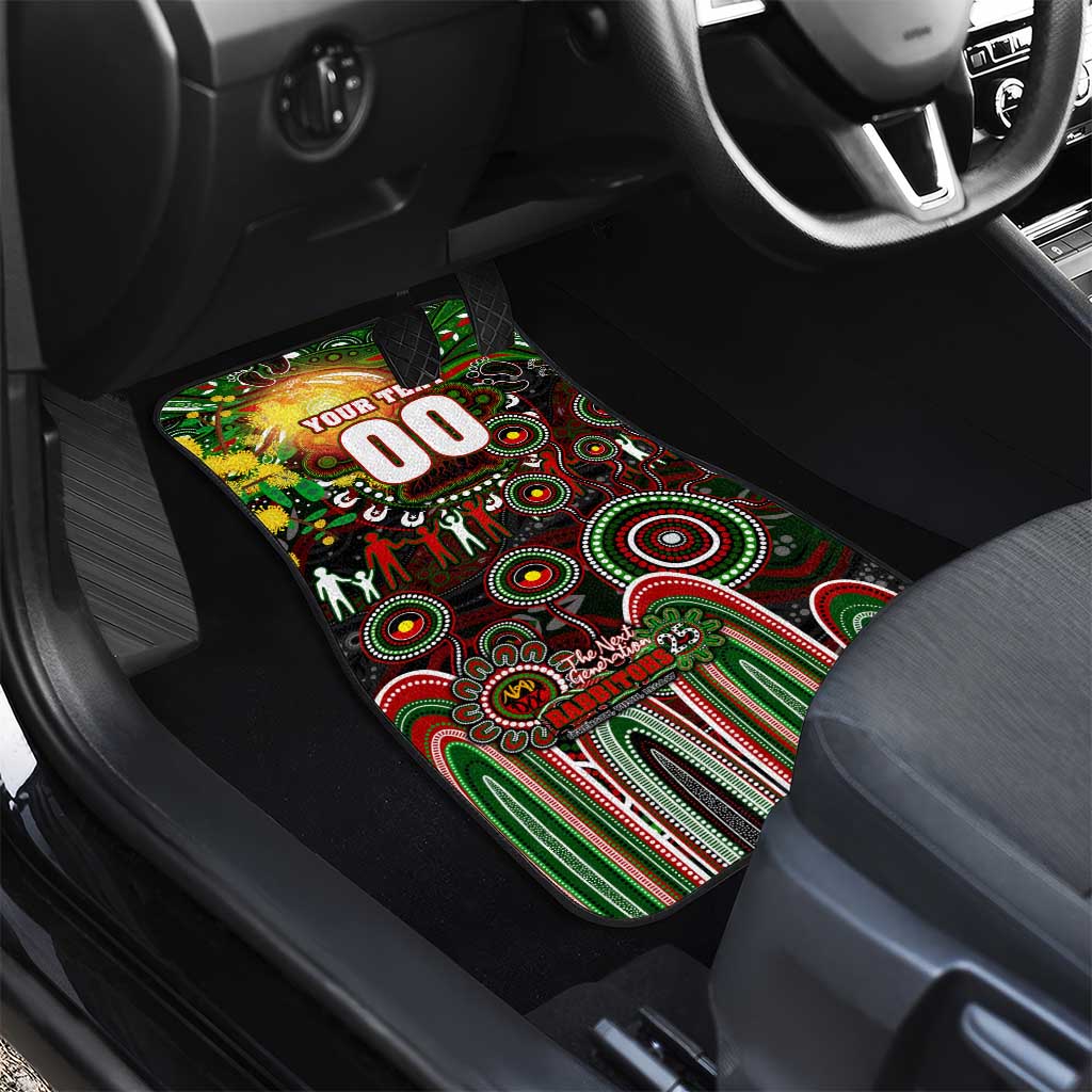NAIDOC Week 2025 Rabbitohs Rugby Car Mats Aboriginal Dot Painting