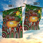 NAIDOC Week 2025 Rabbitohs Rugby Garden Flag Aboriginal Dot Painting