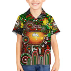 Personalised NAIDOC Week 2025 Rabbitohs Rugby Hawaiian Shirt Aboriginal Dot Painting