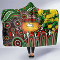 NAIDOC Week 2025 Rabbitohs Rugby Hooded Blanket Aboriginal Dot Painting