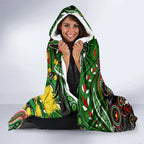 NAIDOC Week 2025 Rabbitohs Rugby Hooded Blanket Aboriginal Dot Painting