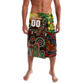 Personalised NAIDOC Week 2025 Rabbitohs Rugby Lavalava Aboriginal Dot Painting
