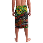 Personalised NAIDOC Week 2025 Rabbitohs Rugby Lavalava Aboriginal Dot Painting
