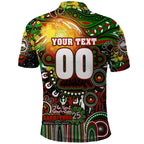 Personalised NAIDOC Week 2025 Rabbitohs Rugby Polo Shirt Aboriginal Dot Painting