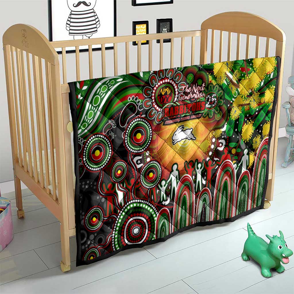 NAIDOC Week 2025 Rabbitohs Rugby Quilt Aboriginal Dot Painting