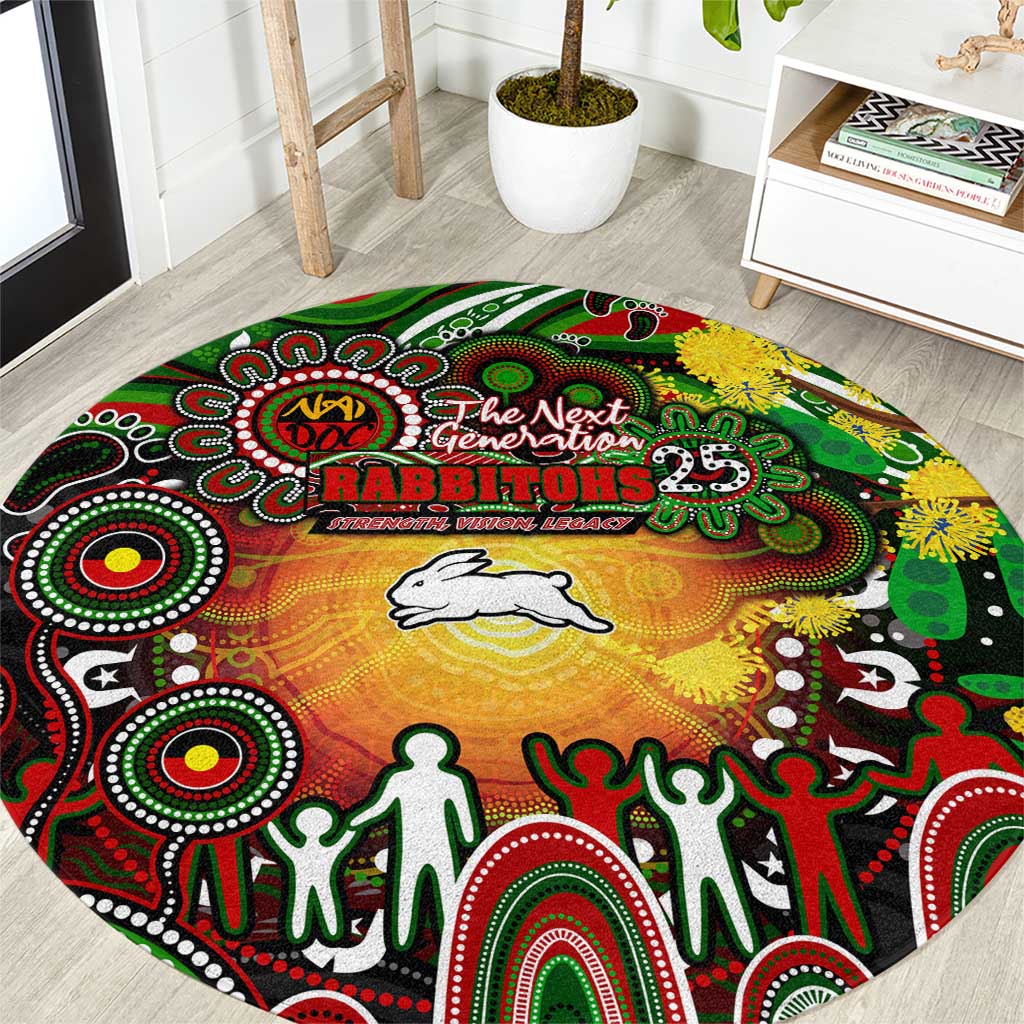 NAIDOC Week 2025 Rabbitohs Rugby Round Carpet Aboriginal Dot Painting