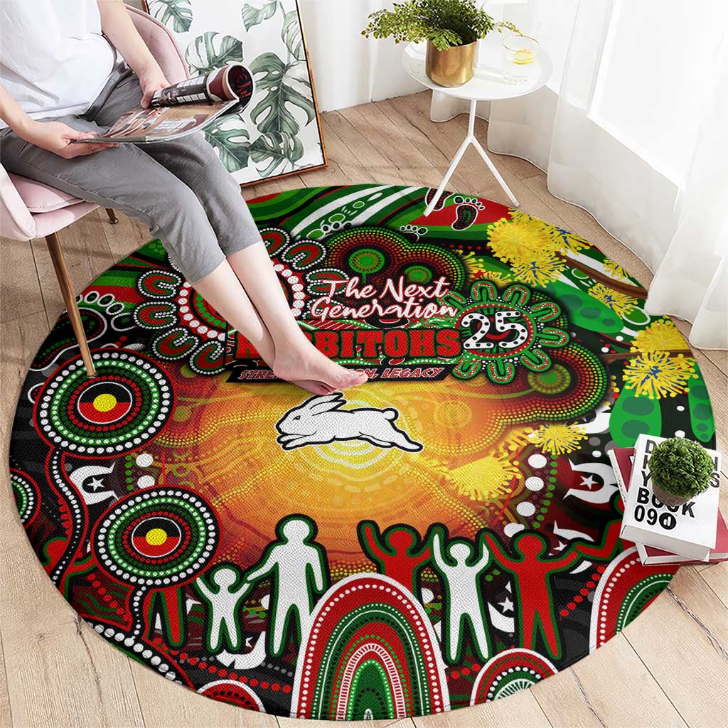 NAIDOC Week 2025 Rabbitohs Rugby Round Carpet Aboriginal Dot Painting