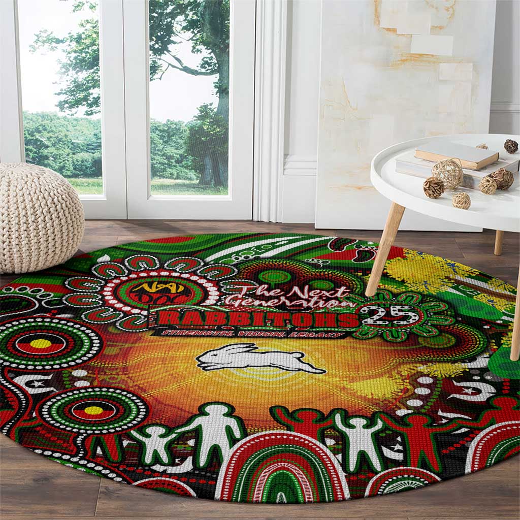 NAIDOC Week 2025 Rabbitohs Rugby Round Carpet Aboriginal Dot Painting