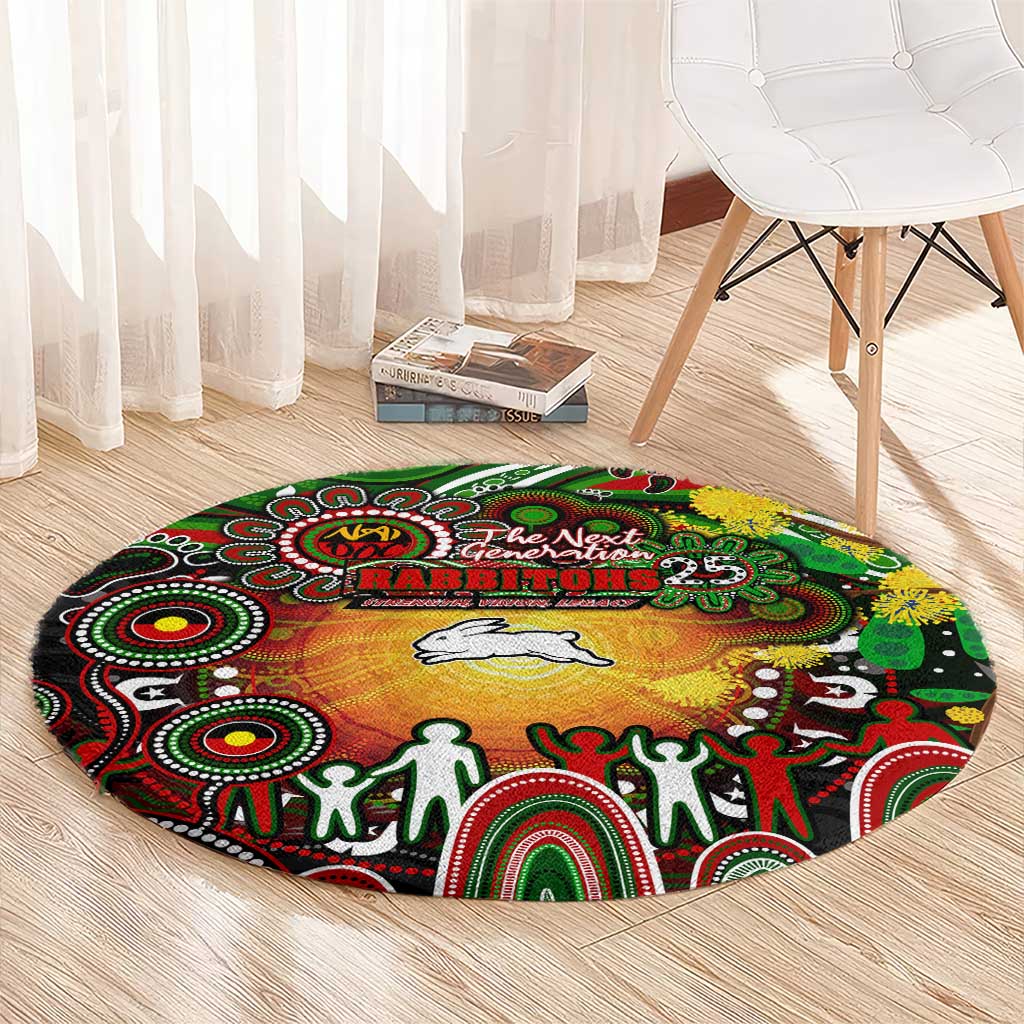 NAIDOC Week 2025 Rabbitohs Rugby Round Carpet Aboriginal Dot Painting
