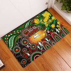 NAIDOC Week 2025 Rabbitohs Rugby Rubber Doormat Aboriginal Dot Painting