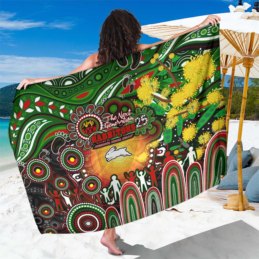 NAIDOC Week 2025 Rabbitohs Rugby Sarong Aboriginal Dot Painting