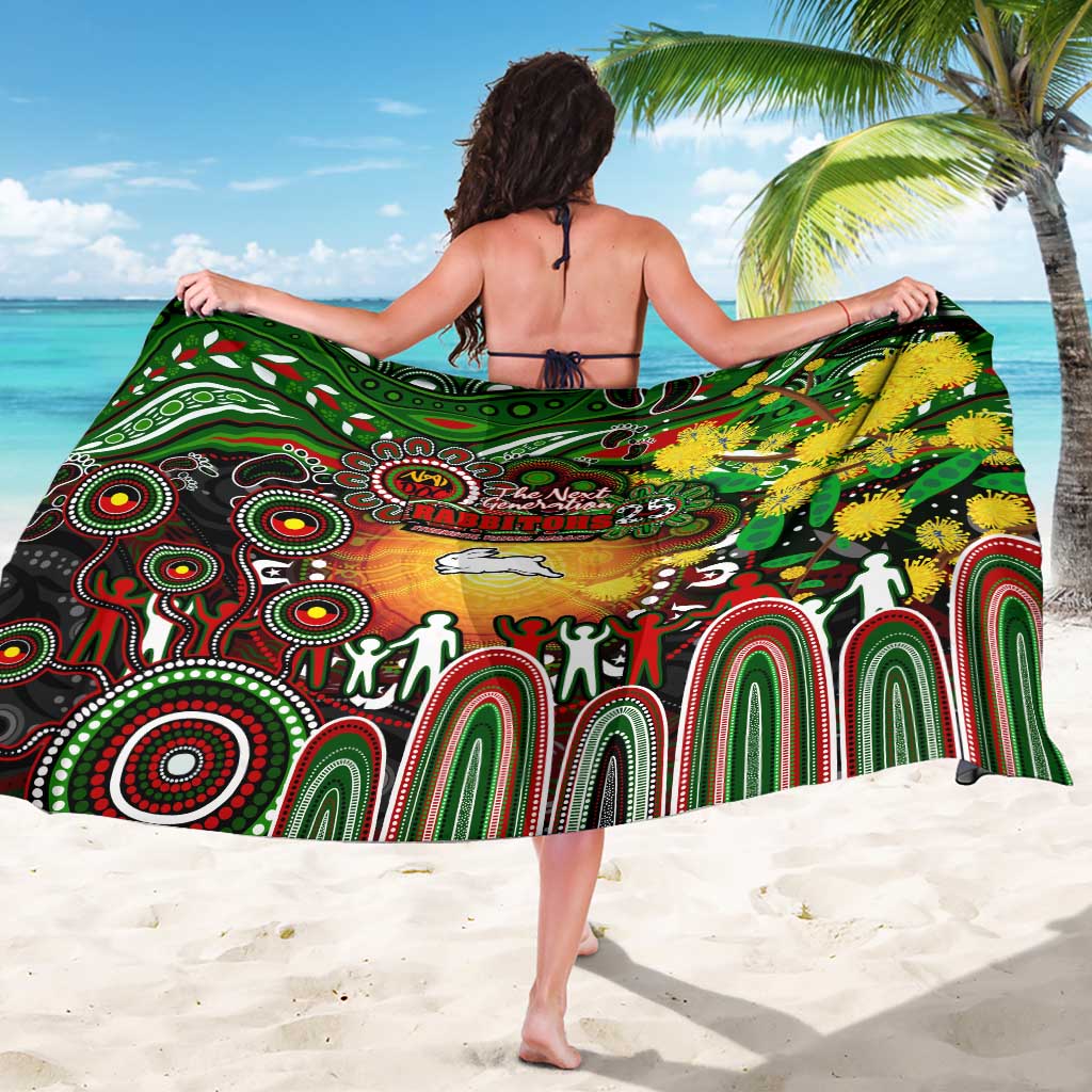 NAIDOC Week 2025 Rabbitohs Rugby Sarong Aboriginal Dot Painting