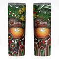 NAIDOC Week 2025 Rabbitohs Rugby Skinny Tumbler Aboriginal Dot Painting