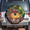 NAIDOC Week 2025 Rabbitohs Rugby Spare Tire Cover Aboriginal Dot Painting