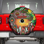 NAIDOC Week 2025 Rabbitohs Rugby Spare Tire Cover Aboriginal Dot Painting