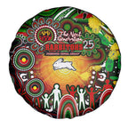 NAIDOC Week 2025 Rabbitohs Rugby Spare Tire Cover Aboriginal Dot Painting