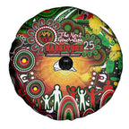 NAIDOC Week 2025 Rabbitohs Rugby Spare Tire Cover Aboriginal Dot Painting