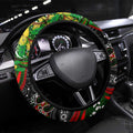 NAIDOC Week 2025 Rabbitohs Rugby Steering Wheel Cover Aboriginal Dot Painting