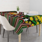 NAIDOC Week 2025 Rabbitohs Rugby Tablecloth Aboriginal Dot Painting