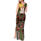Personalised NAIDOC Week 2025 Rabbitohs Rugby Tank Maxi Dress Aboriginal Dot Painting