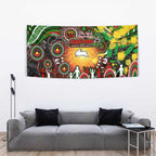 NAIDOC Week 2025 Rabbitohs Rugby Tapestry Aboriginal Dot Painting