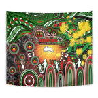 NAIDOC Week 2025 Rabbitohs Rugby Tapestry Aboriginal Dot Painting