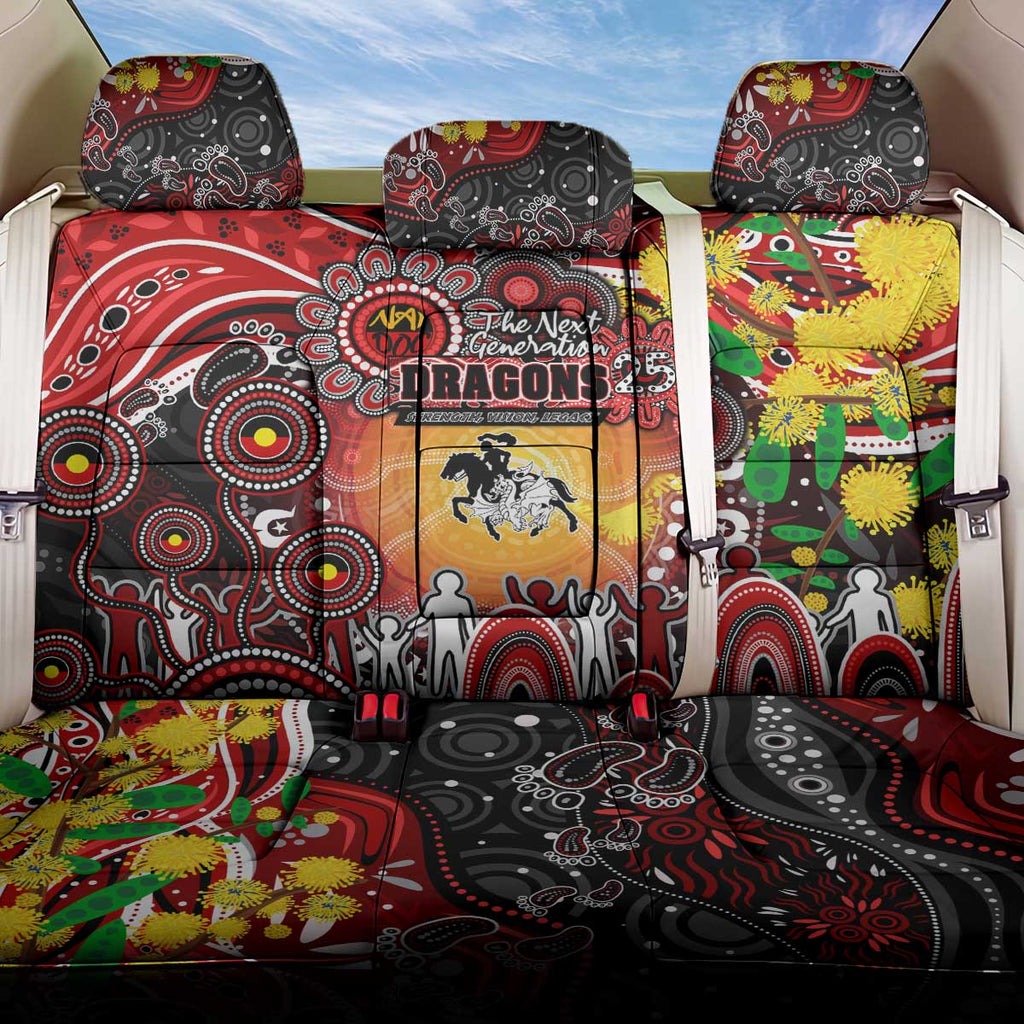 NAIDOC Week 2025 Dragons Rugby Back Car Seat Cover Aboriginal Dot Painting