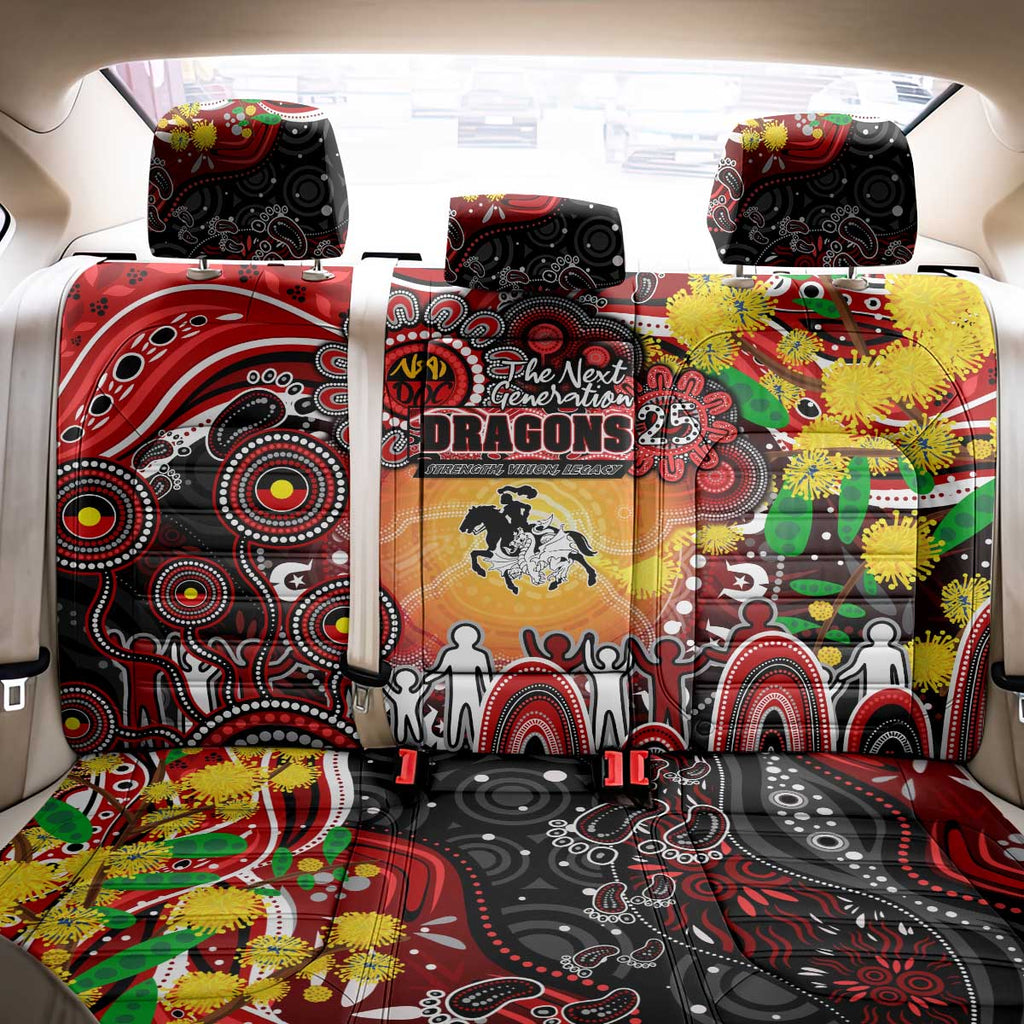 NAIDOC Week 2025 Dragons Rugby Back Car Seat Cover Aboriginal Dot Painting